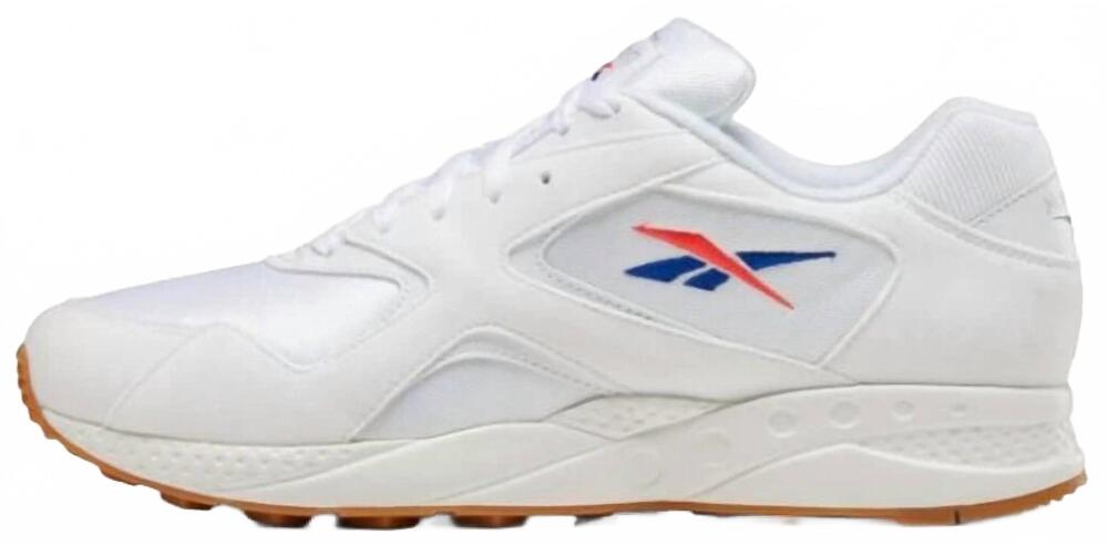 NEW REEBOK men's torch hex sneakers in white / chalk / grey / red / cobalt